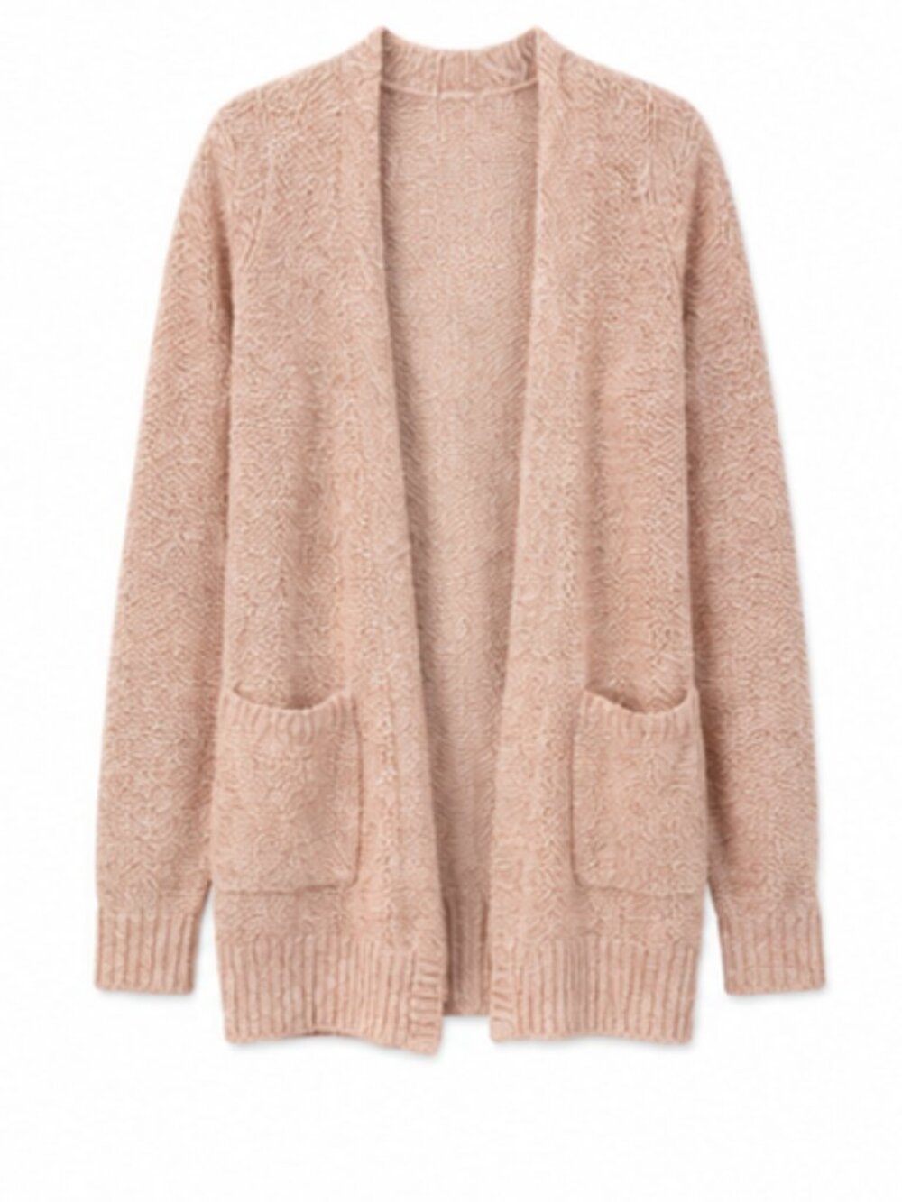 Urban Outfitters Pink Open Front Cardigan